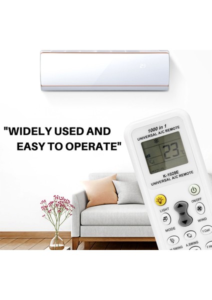 Evrensel 1000'I 1 Arada LCD Düşük Güç Tüketimi K-1028E Klima Klima Uzaktan Kumanda Kontrol Cihazı (Yurt Dışından)