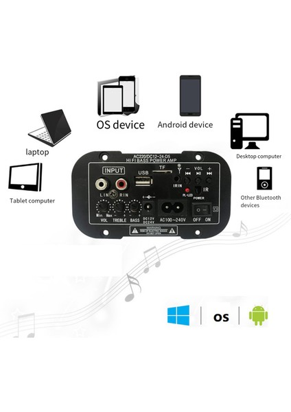 12 V 24 V Bluetooth Amplifikatör Kurulu Hıfı Bas Amplifikatör Kurulu Fm Subwoofer 30-120 W 10 Inç Subwoofer Hoparlör (Ab Tak) (Yurt Dışından)