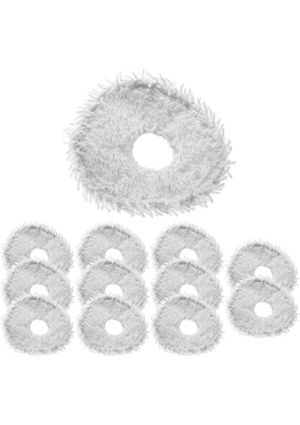 T10 Robot Süpürme Aksesuarları Parçaları Mikrofiber Mops Için 12 Adet Yeniden Kullanılabilir Paspas Bezi (Yurt Dışından)