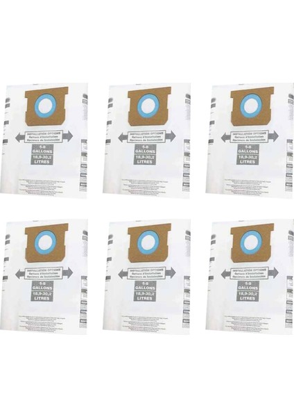 Mağaza Için Uygun 5-8 Galon Beyaz Tek Katmanlı Elektrikli Süpürge Aksesuarları Kağıt Torba Filtre Toz Torbası (Yurt Dışından)