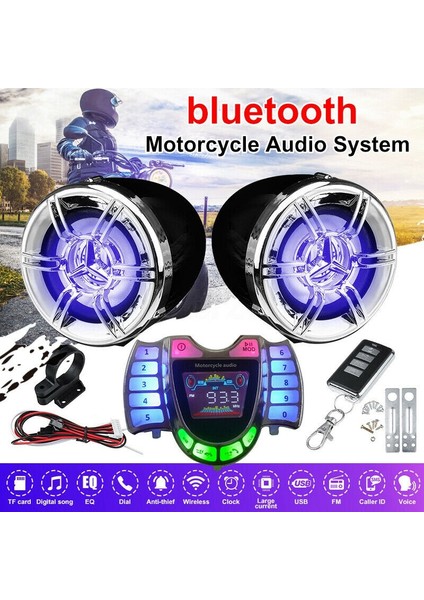 Motosiklet Stereo Hoparlörler Kablosuz Bluetooth Mp3 Çalar Su Geçirmez Fm Ses Motorlu Scooter Bisiklet Atv Utv Için (Yurt Dışından) fiyatları