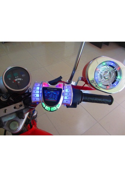 Motosiklet Stereo Hoparlörler Kablosuz Bluetooth Mp3 Çalar Su Geçirmez Fm Ses Motorlu Scooter Bisiklet Atv Utv Için (Yurt Dışından) fırsatları