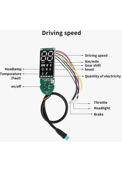 Max G30 Için Ekran Paneli Kapağı Yedek Parçaları ile Elektrikli Scooter Bt Dijital Ekran Kontrol Paneli (Yurt Dışından)