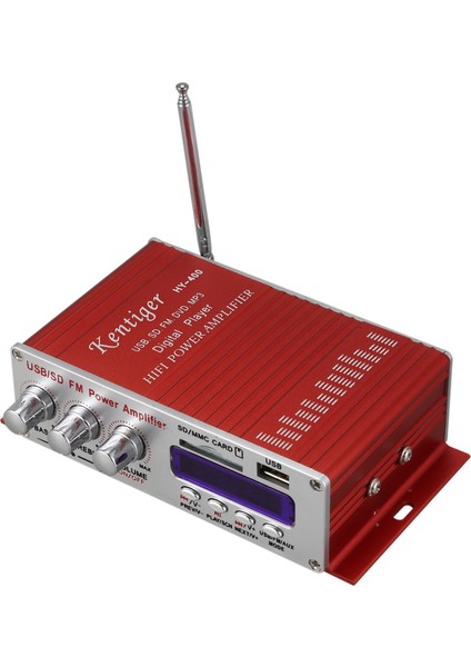 -400 Hi-Fi Araba Stereo Amplifikatör Radyo Mp3 Hoparlör Fm LCD Ekran ile Oto Motosiklet Uzaktan Kumanda Için Güç Çalar (Yurt Dışından) fiyatları