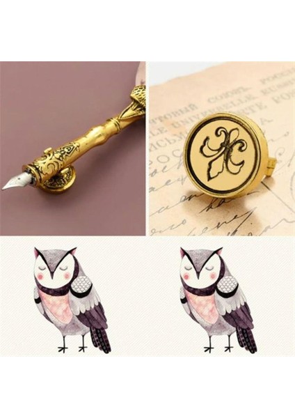 Yeni Yıl Hediyesi Baykuş Desenli Tüylü Divit Kalem Set fırsatları