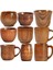 12 Ahşap Büyük Göbek Bardak El Yapımı Doğal Ladin Ahşap Bardak Bira Çay Kahve Süt Su Bardağı Mutfak Bar Drinkware Mutfak Için (Yurt Dışından) 3