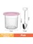 Pembe Set Urijk Dondurma Pint Bardak Ninja-Cremi NC299AMZ/NC300S Serisi Dondurma Makinesi Değiştirmeleri Depolama Kavanoz Sızdırmazlık Kapaklı (Yurt Dışından) 1