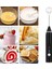 Pembe Elektrikli Kahve Mikser Şarj Edilebilir Süt Çalkalayıcı Makinesi Frother Foamer USB Şarj Yumurta Çırpıcı El 3 Hız Ayarlanabilir Blender (Yurt Dışından) 4