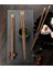 E Wenge Ahşap 5 Çift 5 Çift Yüksek Kaliteli Çin Çubuklarını El Yapımı Doğal Wengewood Çubuklarını Set Sandal Ağacı Sofra Çubuklarını Çatal Bıçak Kaşık Seti (Yurt Dışından) 4