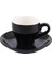 Siyah 80 ml Espresso Kahve Kupa Seti Renkli Sır Seramik Kahve Fincanı ve Tabağı Ev Mutfak Aksesuarları Drinkware Kahve Fincan Takimlari (Yurt Dışından) 1