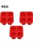 Red-3pcs Buz Bardağı Küp Tepsi Kalıp Shot Bardak Yapar Buz Kalıp Yenilik Hediyeler Buz Küpü Tepsi Yaz Içme Aracı Buz Shot Cam Kalıp (Yurt Dışından) 2