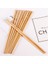 5 Çift 5 Çift Doğal Ahşap Bambu Çubuklarını Cilasız Sağlık Balmumu Sofra Yemek Takımı Uzunluğu: 24 cm (Yurt Dışından) 1