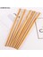 5 Çift 5 Çift Doğal Ahşap Bambu Çubuklarını Cilasız Sağlık Balmumu Sofra Yemek Takımı Uzunluğu: 24 cm (Yurt Dışından) 3