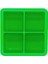 Green-4 Izgaralar 4 Izgaralar Kapaksız Buz Küpü Kalıp Silikon Buz Yapıcı Viski Kokteyl Brendi Için Buz Kalıbı Büyük Cubitera Buz Tepsisi Buz Küpü Kalıp (Yurt Dışından) 1