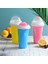 Gül Kırmızı Hızlı Dondurulmuş Smoothies Bardak Slushy Dondurma Makinesi Milkshake Soğutma Fincan Silikon Sıkmak Slushy Fincan Dıy Ev Yapımı Dondurulmuş Içecekler (Yurt Dışından) 2