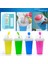 Gül Kırmızı Hızlı Dondurulmuş Smoothies Bardak Slushy Dondurma Makinesi Milkshake Soğutma Fincan Silikon Sıkmak Slushy Fincan Dıy Ev Yapımı Dondurulmuş Içecekler (Yurt Dışından) 3