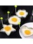 Flower-1pcs 5 Şekiller Paslanmaz Çelik Kızarmış Yumurta Şekillendirici Yumurta Kalıp Dıy Kahvaltı Yumurta Gözleme Yüzükler Sandviç Mutfak Aletleri Gereçler Pişirme Araçları (Yurt Dışından) 1
