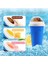 Gül Kırmızı Slushie Yapımcısı Fincan Hızlı Dondurulmuş Smoothies Fincan Soğutma Çift Katmanlı Sıkma Bardak Slushy Yapımcısı Milk Shake Ev Dıy Dondurma Yapımcısı (Yurt Dışından) 4