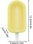 Sarı Popsicle Dıy Dondurma Yapımı Kalıp Gıda Sınıfı Silikon Buz Küpü Makineleri Tepsi Kalıp Popsicle Araçları Mutfak Aletleri (Yurt Dışından) 1