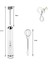 Beyaz-B USB Şarj Yumurta Çırpıcı Elektrikli Kahve Mikser Yumurta Araçları Süt Çalkalayıcı Makinesi Frother Foamer El 3 Hız Ayarlanabilir Blender (Yurt Dışından) 5