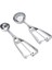 Gümüş 4 cm Paslanmaz Çelik Dondurma Kaşığı Metal Dondurma Kurabiye Kaşık Patates Püresi Kaşık Yapışmaz Dondurma Kazıcı Kavun Buz Makinesi (Yurt Dışından) 4