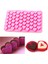 Pembe Mutfak Pişirme Araçları 55 Delik Sevimli Kalp Tarzı Silikon Çikolata Kalıp Buz Şeker Lolly Muffin Kalıp Sevgililer Hediye Makinesi D0136 (Yurt Dışından) 2