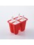 4 Izgaralar Kırmızı 4/6/10/12 Hücreler Buz Kutusu Silikon Dondurma Kalıp Yeniden Kullanılabilir Popsicle Kalıp Dıy Ev Yapımı Tatlı Dondurucu Meyve Suyu Buz Pop Maker (Yurt Dışından) 1