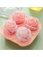 Pembe 3D Gül Buz Kalıpları 4 Delik Buz Küpü Tepsi Kalıp Çiçek Şekli Silikon Buz Kalıp Buz Topu Makinesi Bar Buz Küpü Makinesi Aracı (Yurt Dışından) 4