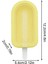 Sarı Popsicle Dıy Dondurma Yapımı Kalıp Gıda Sınıfı Silikon Buz Küpü Makineleri Tepsi Kalıp Popsicle Araçları Mutfak Aletleri (Yurt Dışından) 1