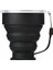 Siyah Katlanır Bardak 200 ml Bpa Ücretsız Gıda Sınıfı Su Bardağı Seyahat Silikon Geri Çekilebilir Renkli Taşınabilir Açık Kahve Handcup (Yurt Dışından) 1