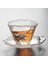 V Isıya Dayanıklı Çay Bardağı Bardak Altlığı Teneke Erik Çiçek Çay Bardağışeffaf Çay Fincanı Küçük Çay Kase Japon Tarzı Usta Fincan (Yurt Dışından) 2