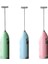 Pembe Elektrikli Saplı Yumurta Çırpıcı Süt Karıştırıcı Frother Foamer Kahve Mikser Treater Suyu Pişirme Aksesuarları Mutfak Pişirme Gadget (Yurt Dışından) 2