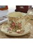 Fincan Çanak Pastoral Gül Kemik Çini Çay Bardağı Tabağı Kaşık Seti Avrupa Porselen Kahve 200 ml Kupa Tepsisi Cafe Bardak Parti Drinkware (Yurt Dışından) 5