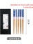 5 Çift Japon Tarzı Yemek Çubukları Kaymaz, Anti-Küf Sivri Bambu Yemek Çubukları Seti Ev Yüksek Dereceli Masif Ahşap Hediye Kutusu Ihracat (Yurt Dışından) 2