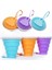 270 ml Katlanır Bardak 200/270 ml Bpa Ücretsız Gıda Sınıfı Su Bardağı Seyahat Silikon Geri Çekilebilir Renkli Taşınabilir Açık Kahve Handcup (Yurt Dışından) 2