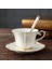 1 Fincan 1 Tabak Kemik Çini Kahve Seti Avrupa Porselen Çay Seti Basit Seramik Saksı Kremalı Şekerlik Çay Saati Demlik Kahve Fincanı Kupa Coffeeware (Yurt Dışından) 1