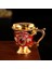 Altın Kırmızı Yeni Avrupa Tarzı Yaratıcı Retro Likör Bardağı Kolu Fincan Metal Zanaat Hediye Ev Dekorasyon Çay Bardağı Kahve Fincanı Sevimli Fincan (Yurt Dışından) 1