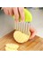 Mavi Patates Kesici Cips Fransız Kızartma Makinesi Paslanmaz Çelik Dalgalı Bıçak Patates Kızartması Kıyıcı Mutfak Bıçağı Kıyıcı Fransız Kızartma Makinesi Aracı (Yurt Dışından) 3