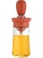 Barbekü Fırçalı Kırmızı Yağ Dispenseri Şişesi 2'si 1 Arada Cam Zeytinyağı Dispenseri Şişesi Sıkma Yağ Şişesi Pişirme Için Yağ Dispenseri (Yurt Dışından) 1