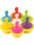 Sarı 7 Delik Dondurma Buz Pops Kalıp Gıda Sınıfı Silikon Popsicle Kalıp Buz Yapım Makinesi Bebek Maması Takviyesi Araçları Meyve Sarsıntı Aksesuarları (Yurt Dışından) 2