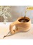 Koyu Kahverengi Desen Minimalist Tarzı Ahşap Içme Bardağı Çay Kahve Süt Şarap Bardağı Kamp Için (Yurt Dışından) 4