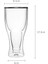 Temizle 201-300 ml Çift Duvar Yalıtımlı Cam Bardak 350 ml Highball Cam Bardak Bira Limonata Buzlu Çay Kokteyl Mojito Karışık Içecekler (Yurt Dışından) 1