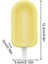 Sarı Popsicle Dıy Dondurma Yapımı Kalıp Gıda Sınıfı Silikon Buz Küpü Makineleri Tepsi Kalıp Popsicle Araçları Mutfak Aletleri (Yurt Dışından) 1