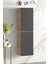 Yıldız 35*130 cm Atlantik Çam-Antrasit Gri Mat Mdf Asma Banyo Boy Dolabı 1