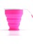 Pembe Katlanır Bardak 200 ml Bpa Ücretsız Gıda Sınıfı Su Bardağı Seyahat Silikon Geri Çekilebilir Renkli Taşınabilir Açık Kahve Handcup (Yurt Dışından) 1