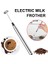 Gümüş Elektrikli Süt Köpürtücü El Mini Köpürtücü Kahve Makinesi Mutfak Blender Kahve Cappuccino Kreması Çırpma Köpük Karışımı Çırpma Araçları (Yurt Dışından) 3