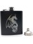L Alalinong B110 Siyah Cep Şişesi 6 Oz Paslanmaz Çelik Kişiselleştirilmiş Lazer Kazınmış Şişe Alkol Likör Viski Rom Bir Huni ile (Yurt Dışından) 1