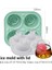 Yeşil 3D Gül Buz Kalıpları 5 cm Büyük Buz Küpü Tepsileri Buz Küpü Makinesi Buz Şekli 4/6/8 Izgara Kapaklı Büyük Kapaklı Kalıp Şeker Çubuğu Mutfak Aletleri (Yurt Dışından) 1