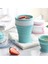PINK-1PC-350ML Katlanır Silikon Bardak Kahve Kupaları Seyahat Katlanabilir Silikon Bardak Taşınabilir Handcup Geri Çekilebilir Gıda Sınıfı Katlanabilir Su Bardakları (Yurt Dışından) 2