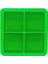 Green-4 Izgaralar 4 Izgaralar Kapaksız Buz Küpü Kalıp Silikon Buz Yapıcı Viski Kokteyl Brendi Için Buz Kalıbı Büyük Cubitera Buz Tepsisi Buz Küpü Kalıp (Yurt Dışından) 2